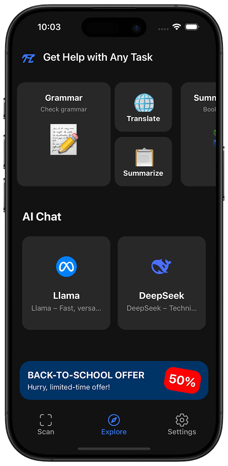 Math App Screenshot